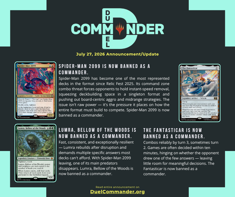 July 27, 2026 Announcement/Update